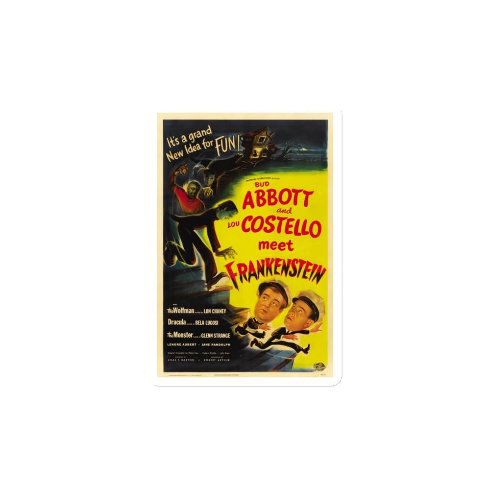 Abbot and Costello Meet Frankenstein 1948 Movie Poster - Refrigerator Magnet