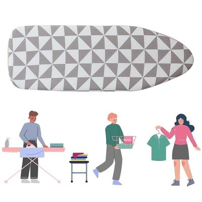FIEZFEAT Ironing Board Cover 12x36 Small Iron Board Cover with Padding Grey Scorch and Stain Resistant Cotton Ironing Covers (Color : Grid, Size : 90x31cm(36x12in))