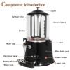 Lakenbroade Hot Chocolate Machine, 110V/220V 400W Hot Chocolate Maker Machine Chocolate Dispenser Warmer Hot Beverage Warmer for Heating Coffee Milktea Juice Tea,5L view 2
