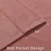 Joydeco Pink Velvet Curtains 90 inch Length 2 Panels, Luxury Blackout Rod Pocket Thermal Insulated Window Curtains, Super Soft Room Darkening Drapes for Living Dining Room Bedroom,W52 x L90 inches view 3