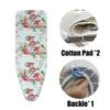 FIEZFEAT 36x12 43x13 48x15inch Ironing Board Cover, 3 Layer Large Ironing Stand Replacement Covers, Heat Resistance Covers, with Hook Fastener Strap (Color : Flower, Size : 43x13inch(110x34cm)) view 2