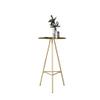 BABETRUE Bar Tables Nordic Golden Iron Small Bar Table Home Modern Minimalist High-Legged Round Commercial Leisure Bar Table Tall Pub Table view 1