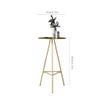 BABETRUE Bar Tables Nordic Golden Iron Small Bar Table Home Modern Minimalist High-Legged Round Commercial Leisure Bar Table Tall Pub Table view 2