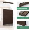 Tonature Room Darkening Door Blinds for Door Window Top Down Bottom Up Cellular Blinds for Glass Door 1" Honeycomb Fabric Thermal Insulated Energy Efficient for Indoor Windows, 33" W x 40" H, Brown view 2