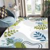 Abstract Plants Leaves Bohemian Area Rugs 9x12 Sage Green Blue Modern Art Deco Floral Rug for Livingroom Bedroom Diningroom Soft Wool Nursery Playroom Rug Waterproof No Slip Floor Carpet Runners view 1