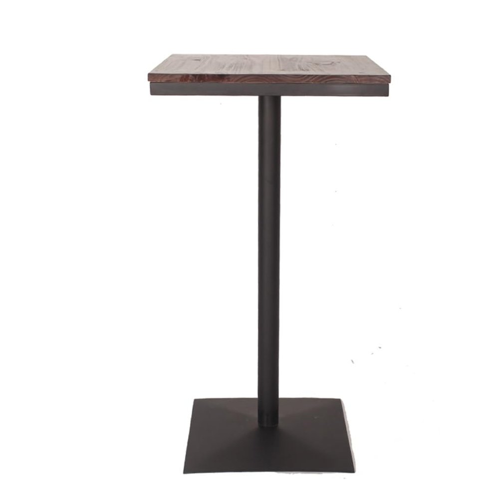 BABETRUE Bar Tables Bar Table Iron Solid Wood Nordic Industrial Wind Bar Small Bar Simple Table Bar High Table Tall Pub Table