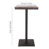BABETRUE Bar Tables Bar Table Iron Solid Wood Nordic Industrial Wind Bar Small Bar Simple Table Bar High Table Tall Pub Table view 2
