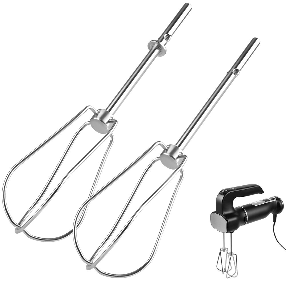Hand Mixer Beaters Replacement for Ninja, Foodi Power Mixer System (CI100 Series), Stainless Steel Hand-Mixer Attachment CI100, CI101, CC105A, CI105BRN & CI101H