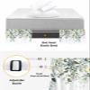 Anzona Bed Skirt Queen Size - 16 Inch Drop Farmhouse Eucalyptus Adjustable Elastic Dust Ruffles Bed Sheet Skirts, Sage Green Botanical Leaves Luxury Microfiber Wrap Around Pleated Bed Skirt view 4