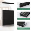Tonature Room Darkening Door Blinds for Door Window Top Down Bottom Up Cellular Blinds for Glass Door 1" Honeycomb Fabric Thermal Insulated Energy Efficient for Indoor Windows, 36" W x 80" H, Black view 2
