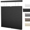 BERISSA Top Down Bottom Up Blackout Cellular Shades Cordless, Honeycomb Blinds for Windows, Thermal Insulated Window Shades for Home Office,Easy to Install,Black. 17" W x 36" H view 1