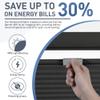 BERISSA Top Down Bottom Up Blackout Cellular Shades Cordless, Honeycomb Blinds for Windows, Thermal Insulated Window Shades for Home Office,Easy to Install,Black. 17" W x 36" H view 3