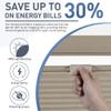 BERISSA Top Down Bottom Up Blackout Cellular Shades Cordless, Honeycomb Blinds for Windows, Thermal Insulated Window Shades for Home Office,Easy to Install,Brown. 38" W x 48" H view 3