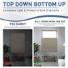 BERISSA Top Down Bottom Up Blackout Cellular Shades Cordless, Honeycomb Blinds for Windows, Thermal Insulated Window Shades for Home Office,Easy to Install,Brown. 38" W x 48" H view 4