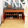 Junpllvic Shoe Rack,Shoe Storage Bench with Door Cabinet, Entryway Bench with Lift Top Storage Box, 2-Tier Shoe Rack Organizer with Soft Bench Seat, Shoe Cubby for Entryway, Bedroom, Hallway, 80 * 30 view 3