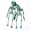 2PCS 3D Printed Skeleton Man,Skeleton Statue,Home Office Decor,Fidget Toys for Autism/ADHD,3D Printed Gift Toy,Fidget Toys, Executive Desk Animal view 2