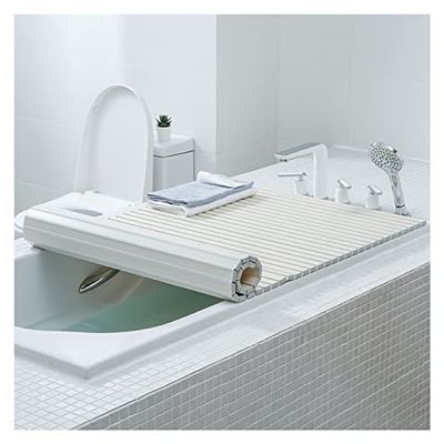 Bathtub Tray Dustproof Foldable Bathtub Cover Bathtub Insulation Cover, Bathtub Shelf Bath Lid Bathtub Tray Bath Boards Insulation Board, Width 70/80/90Cm, Thickness 1.2Cm/White/80 * 160 * 1.2Cm