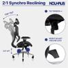 Nouhaus Ergonomic Office Chair with Lumbar Support High Back Mesh Desk Chair Best Desk Chair for Long Hours Adjustable Headrest and 4D Arms SGS Certified Gas Cylinder (Ergo3D Black) view 4