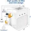 EKsma Air Cooler Conditioners LED Light Desktop Fan,Effective Evaporative Portable Personal Air Cooler Humidifier,3 Speeds Pure Chill For Bedroom Office Home Study Room view 4