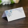 50 Pcs Boho Floral Place Cards Wedding Name Cards Table Setting Folded Tent Cards Blank Table Cards Seating Place Cards for Wedding Reception Baby Shower Bridal Shower Banquet Party Decorations view 4