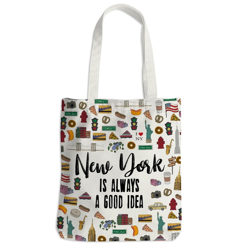 New York Lover Gifts Tote Bag New York Travel Souvenir Gift Beach Bag Reusable Grocery Bags Weekender Bags for Women Sister Anniversary Christmas Birthday Girls Trip Gifts Favors
