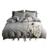 3-Piece Alluring Bedding Set - Super-Soft Microfiber, Solid Hue Duvet Cover & Pillowcases, Cozy Night's Sleep (Color : B, Size : 79X91inch) view 1