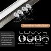 Aluminium Curtain Tracks Ceiling Mount Curved Curtain Rails for Living Room Bedroom Room Divider Bay Windows 120/170/250/350/470/500cm (Carbonizedcolor : White, Size : 14.8 FT) view 3