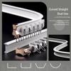 Aluminium Curtain Tracks Ceiling Mount Curved Curtain Rails for Living Room Bedroom Room Divider Bay Windows 120/170/250/350/470/500cm (Carbonizedcolor : White, Size : 14.8 FT) view 4