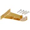curtain rod bracket,Curtain Rod Holder, 2Pcs Single Curtain Rod Brackets for Drapery Rod Premium Aluminum Alloy Heavy Duty Curtain Rod Holders for Living Room, Screen Porches, Family Room Gold view 4