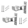 curtain rod bracket,Curtain Rod Holder, Aluminum Alloy Curtain Rod Bracket Fits Up to 25-28mm Curtain Rod, Sturdy Metal Medium-Thick Single Rod Bracket Tyrant Gold 4Pcs ( Color : Parent , Size : 2PCS view 1