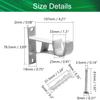 curtain rod bracket,Curtain Rod Holder, Aluminum Alloy Curtain Rod Bracket Fits Up to 25-28mm Curtain Rod, Sturdy Metal Medium-Thick Single Rod Bracket Tyrant Gold 4Pcs ( Color : Parent , Size : 2PCS view 2