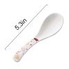 SJKTOJWC Scoop Ceramic Soup Spoon Set Household Rice Spoon 10 Pieces Nordic Creative Porcelain Soup Spoon 5.3 Inches Long Soup Spoon (Color : A) view 2