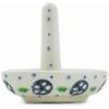 Authentic Polish Pottery Ring Holder in Kickin' It Design Handmade in Bolesawiec Poland by Ceramika Artystyczna + Certificate of Authenticity view 3