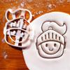 BAKERLOGY Cute Knight Face Cookie Cutter - Detailed Biscuit Cutter Design for Baking and Crafts, ideal on fondant, dough, clay view 2