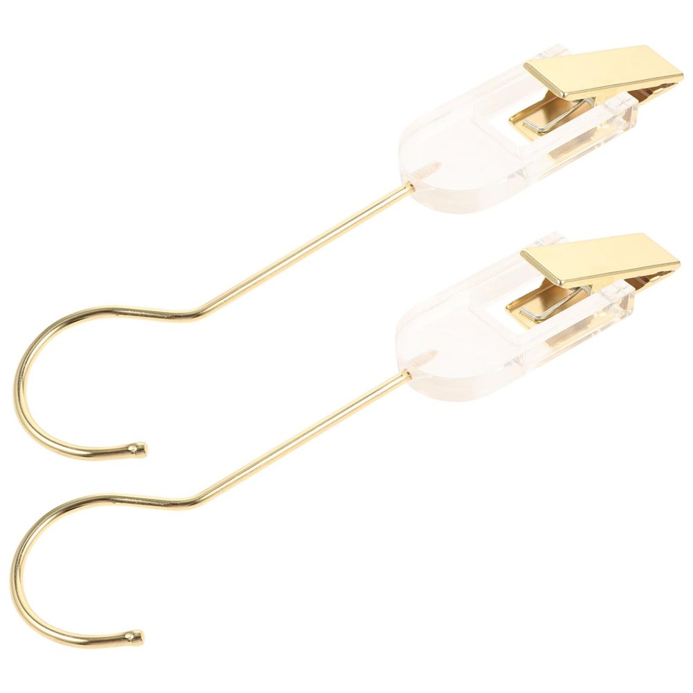 Cabilock 6pcs Cloth Clips Hanging Hooks Boot Hangers for Closet Heavy Duty Sock Hangers