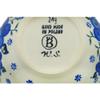 Polmedia Polish Pottery Bowl 5-inch - Blue Winter Poppies Pattern Handmade in Boleslawiec Poland by Ceramika Bona + Certificate of Authenticity view 4