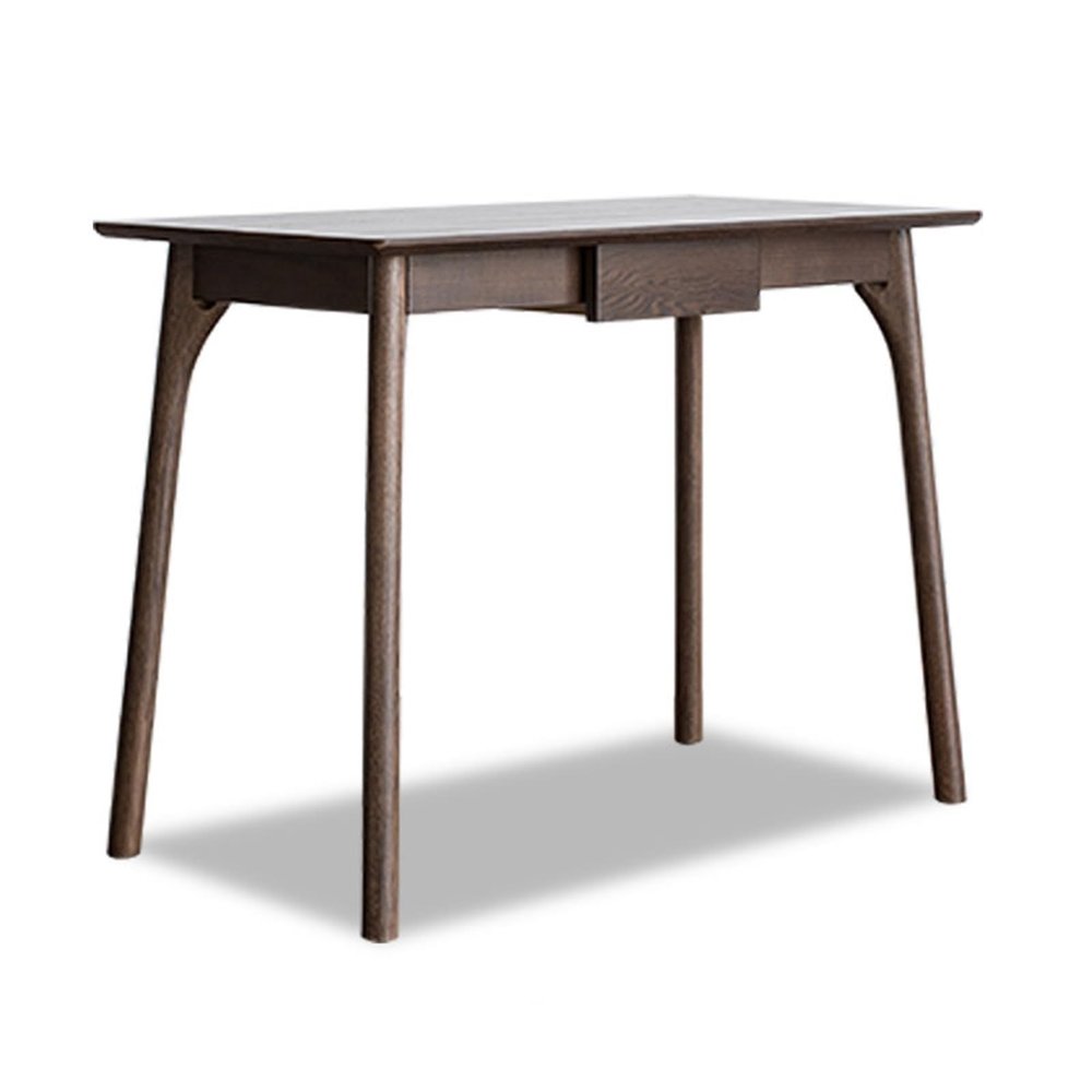 Computer Desks 0.8m 1.0m 1.2m Desk Home Desktop Laptop Table Simple Study Desk Writing Desk with Storage Drawer Study Desk Home Office Table (Color : Brown, Size : 1.0 Meters)