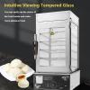 forplubossmmp Electric Steamed Buns Machine/Bun Steamer Showcase 1200W Hot Food Warmer/Steamed Bread Warmer Kitchen Steamer With Tempered Glass/for Convenience Store Restaurant 30-110 view 2