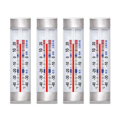 FGDTREE Refrigerator Thermometer Freezer 4pcs Thermometers Shatter Proof Gauge for Home Kitchen Bedroom Freezing Gagdet Tool Refrigerator Thermometer