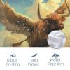 DESIHOM Funny Wing Highland Cow Shower Curtain Set 62" x 72" with Hooks, Cool Farm Angel Bull Bathroom Decor, Fun Wildlife Animal Bath Accessories Polyester Fabric view 4