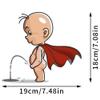 2Pcs Cute Cartoon Villain Toilet Stickers, Clean Your Piss Funny Decals, Waterproof Vinyl Wall Art Sign Decor, Removable Toilet Seat Quote Murals for Toilet WC Restroom Door Seat Bathroom Decoration view 3