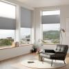 SLKWDOBD Cellular Shades Cordless, Blackout Top Down Bottom Up Honeycomb Blinds 2-in-1 Day Night Cellular Blinds, Custom Size Pull Down Pleated Accordion Shades for Windows (Grey, 32-33"W x 65-72"H) view 2