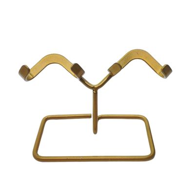 KTELI Natural Crystal Heart Stone Mine Stand Holder Cluster Fossil Specimen Storage Display Rack Base Brackets Gold Easy Install Easy to Use