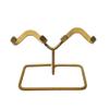KTELI Natural Crystal Heart Stone Mine Stand Holder Cluster Fossil Specimen Storage Display Rack Base Brackets Gold Easy Install Easy to Use view 1