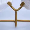 KTELI Natural Crystal Heart Stone Mine Stand Holder Cluster Fossil Specimen Storage Display Rack Base Brackets Gold Easy Install Easy to Use view 2