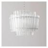 INTRIXX French Romantic Crystal Pendant Lamp American Modern Luxury Atmosphere Living Room Bedroom Staircase Decoration LED Pendant Lamp,Crystal Chandelier view 2