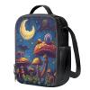 Flashideas Mushroom Lunch Bag for Kids Reusable Insulated Lunch Tote Bag Leakproof Cute Lunch Tote Waterproof Insulated Lunch Cooler Bag for Travel Work School Picnic view 2