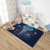 SherAvant Jellyfish Area Rug - 5x6 Rug - Jellyfish Rug - Western Farmhouse Animal Area Rug - Kids Boys Galaxy Planet Rugs - Soft Washable Non Slip Low Pile Navy Blue Carpet view 3