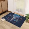 SherAvant Jellyfish Area Rug - 5x6 Rug - Jellyfish Rug - Western Farmhouse Animal Area Rug - Kids Boys Galaxy Planet Rugs - Soft Washable Non Slip Low Pile Navy Blue Carpet view 4