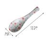ARCEFT Scoop Ceramic Soup Spoon Small Flower Rice Spoons Asia Soup Spoon 5.4 Inch4 Pack Soup Spoon (Color : B) view 2